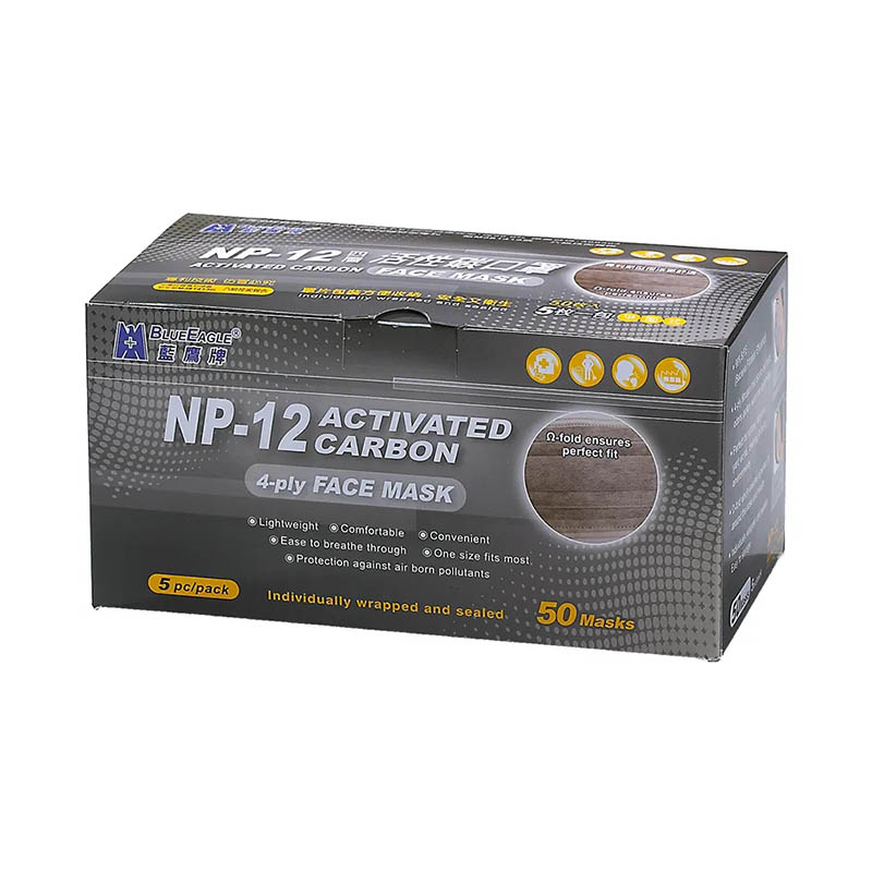 藍鷹NP12活性炭一次性口罩圖片2