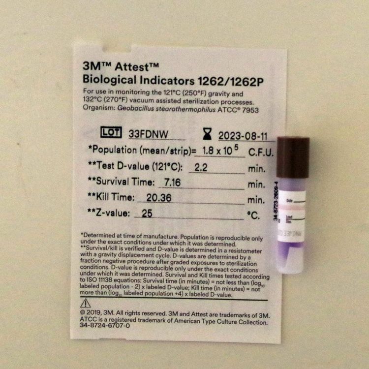 3M1262壓力蒸汽滅菌生物培養(yǎng)指示劑圖片4