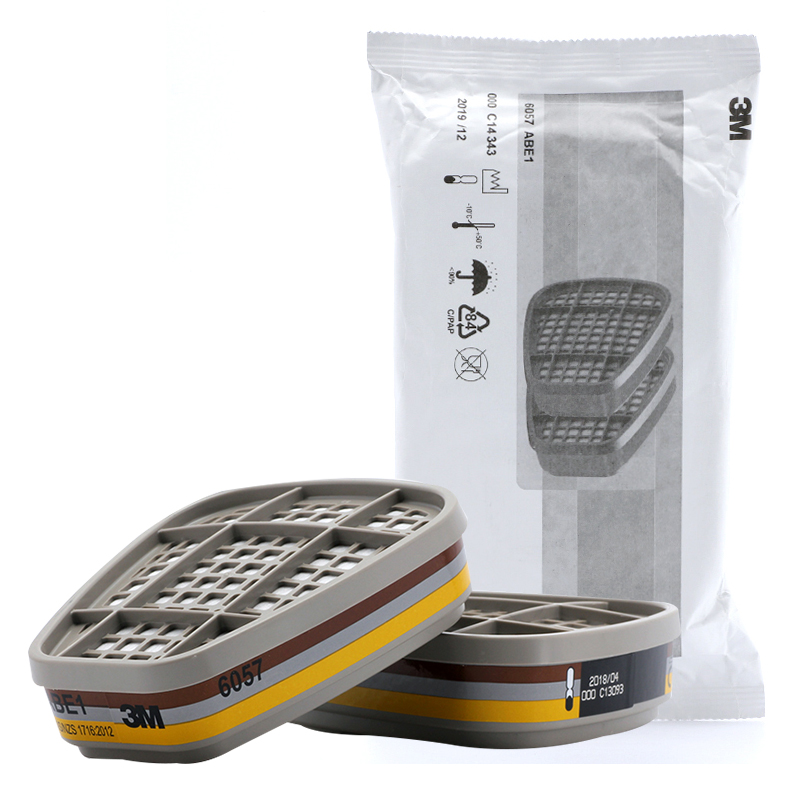 3M6057防護有機/無機/酸性氣體濾毒盒圖片3