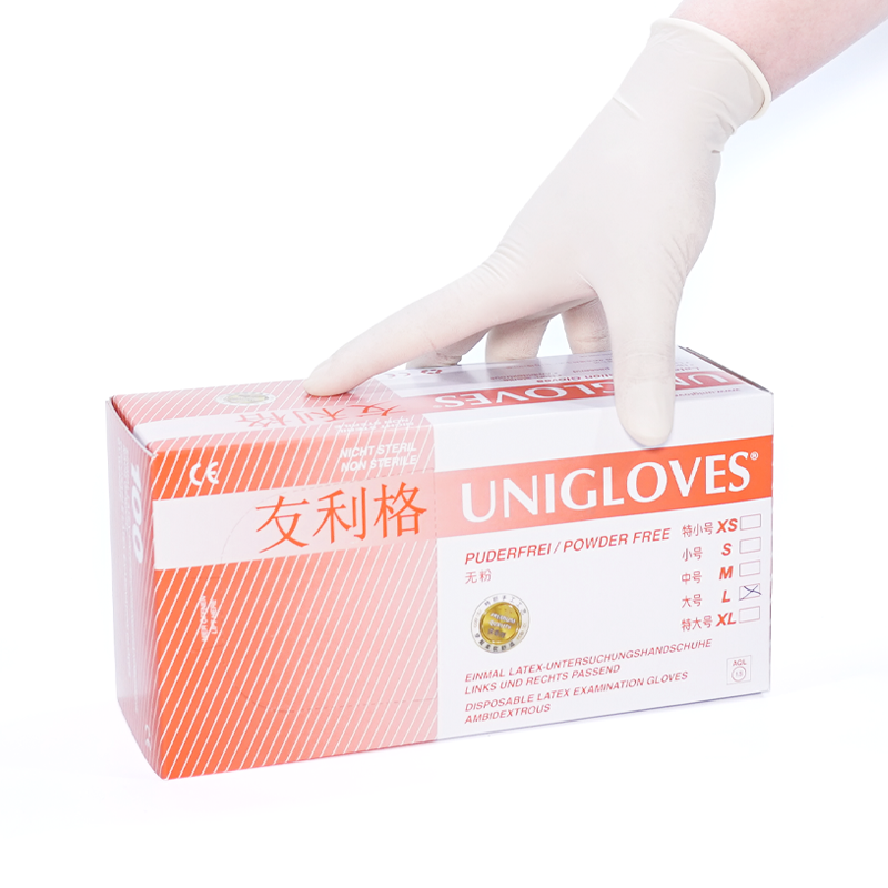 友利格經典CLASSICAL CP手工工藝加厚款一次性高品質無粉乳膠檢查手套圖片2 友利格經典CLASSICAL CP手工工藝加厚款一次性高品質無粉乳膠檢查手套圖片2