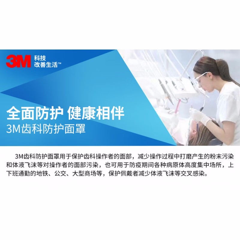 3M齒科防護面罩防護膜5片裝(不含框架)圖片4