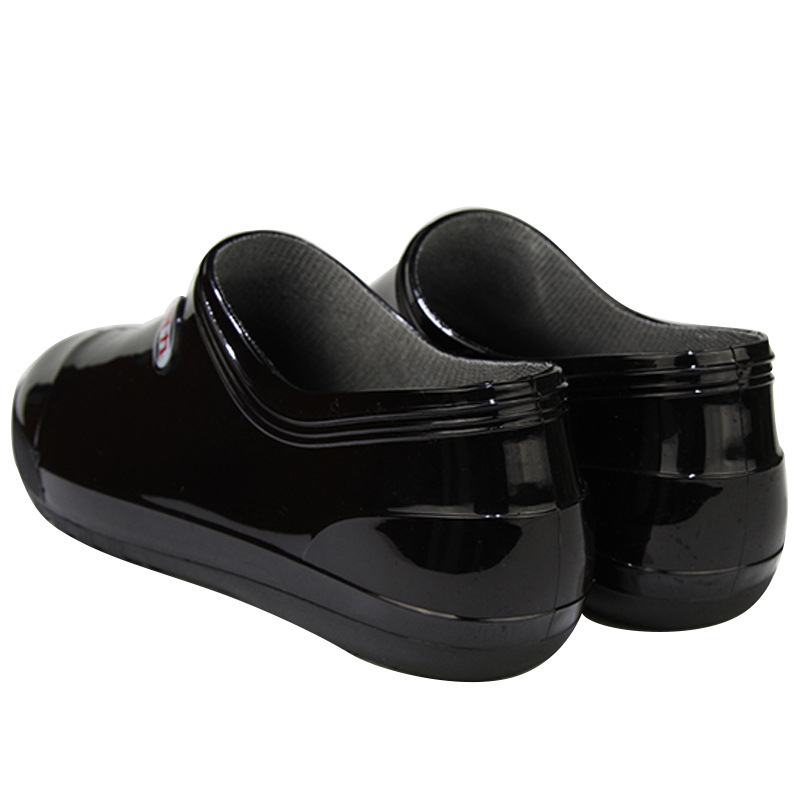 回力329黑色低幫防水防滑PVC雨鞋圖片2