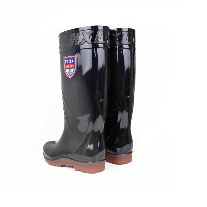 回力868黑色PVC防滑雨靴圖片3