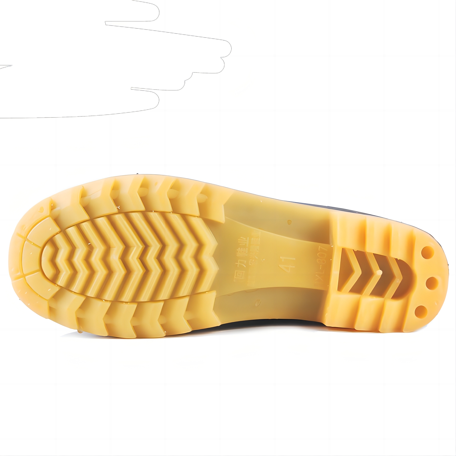 回力807高筒PVC黑色雨靴圖片3