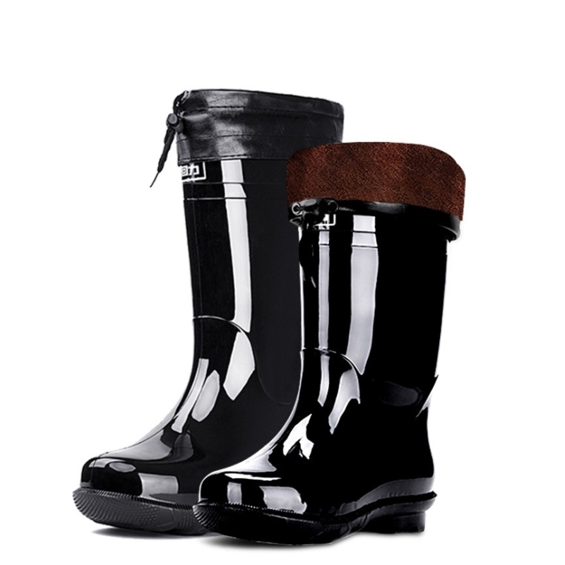 回力838加棉可拆卸加絨中筒雨靴圖片1