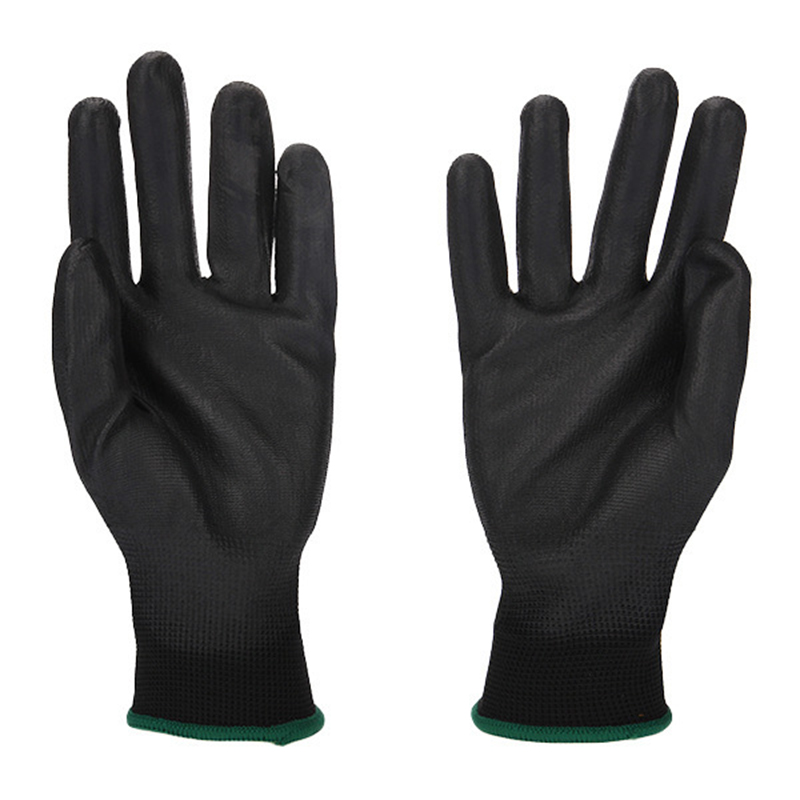 恒輝PE304黑色PU涂掌勞保手套圖片3