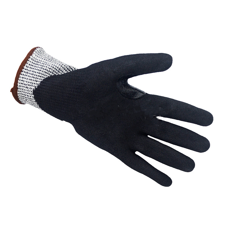 恒輝NXC3248Q掌浸磨砂丁腈5級防割手套圖片1