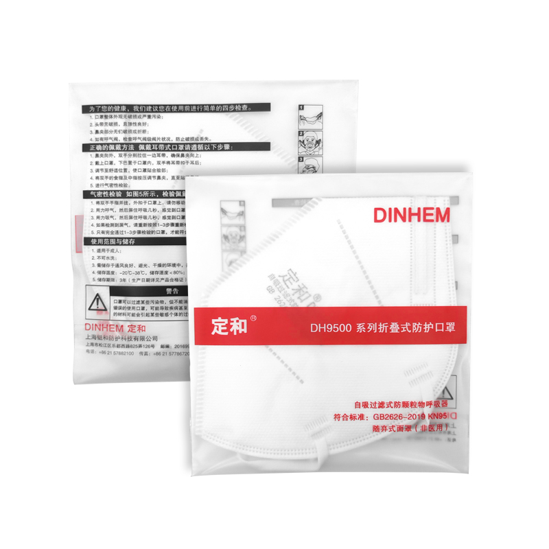 定和DH9501折疊耳帶式KN95防塵口罩圖片2 定和DH9501折疊耳帶式KN95防塵口罩圖片2