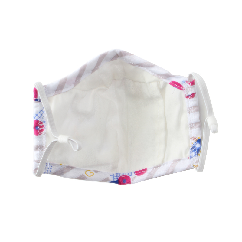 藍星褐色耳戴式兒童棉布口罩圖片2