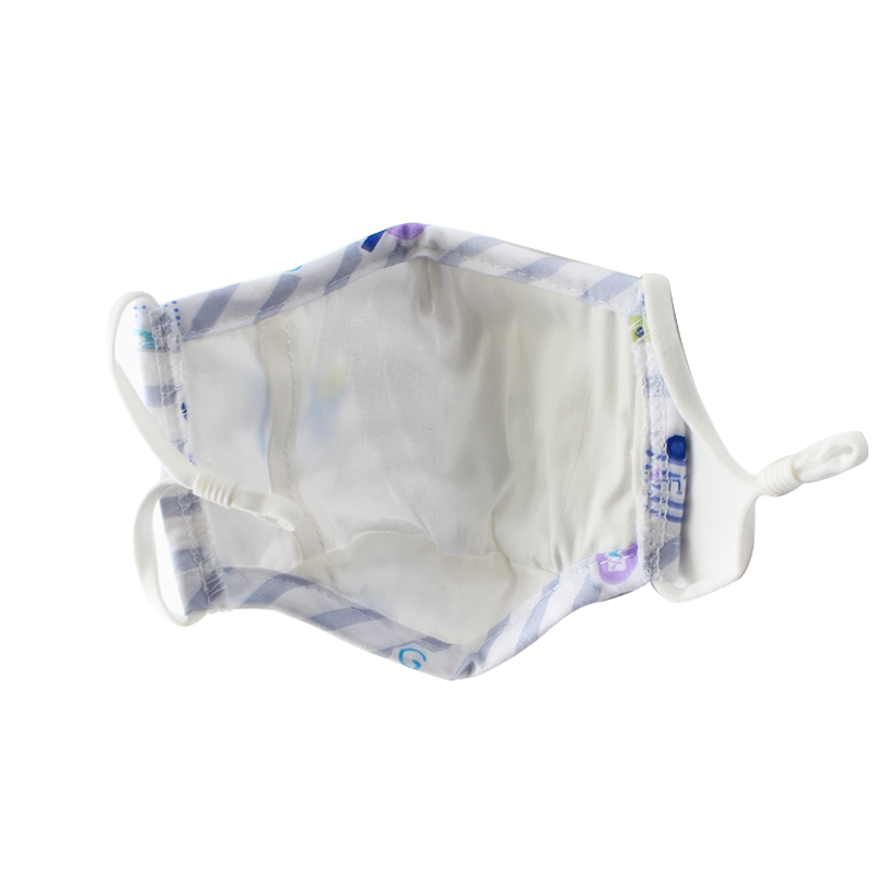 藍星藍色耳戴式兒童棉布口罩圖片2