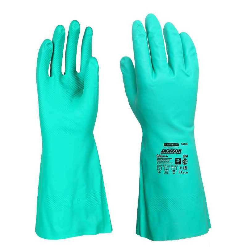 金佰利94447B G80綠色丁腈防化手套L圖片1