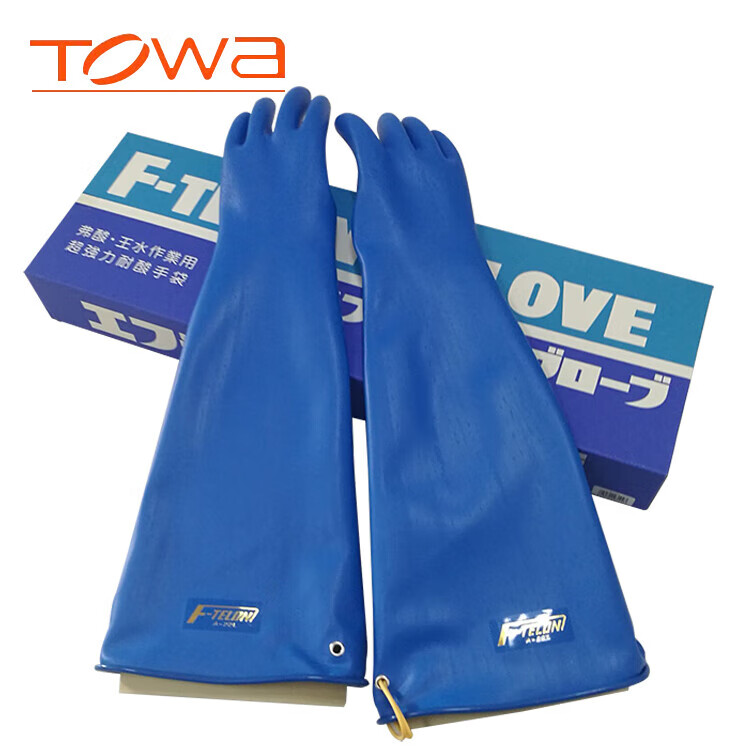 TOWA A-22L防強(qiáng)酸堿防化手套Hanaki F-TELON手套58cm圖片1