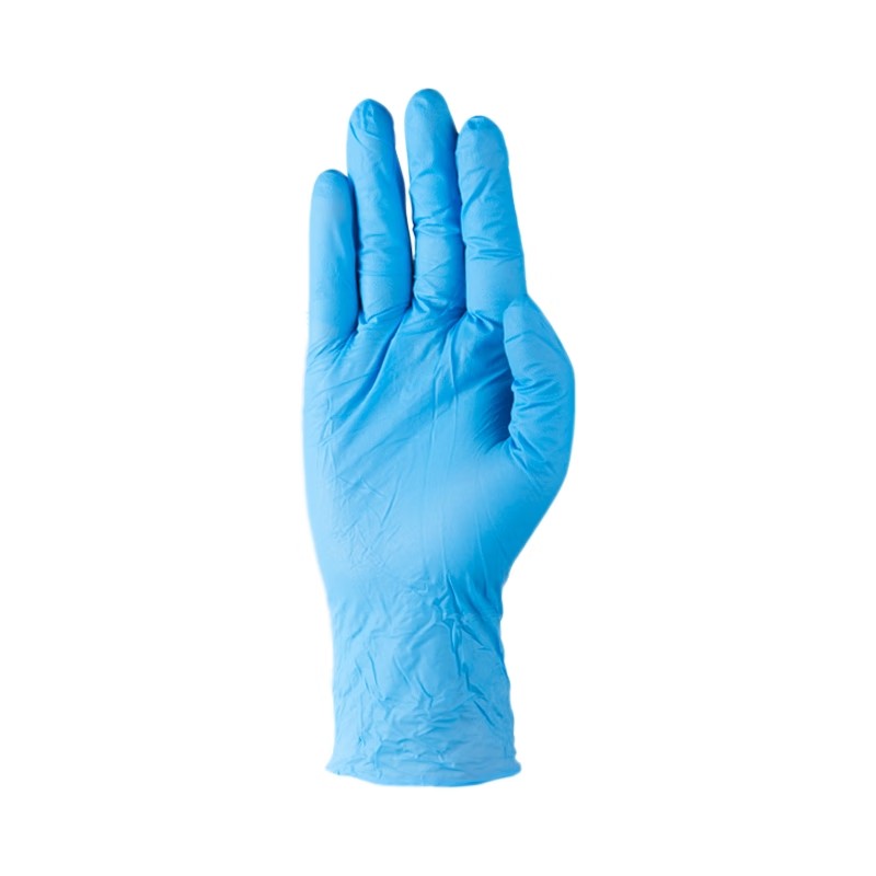 麥迪康1136D藍色無粉加強型一次性丁腈手套L圖片1