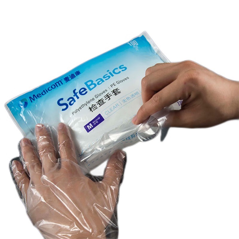 麥迪康1201D無粉PE檢查手套L圖片1 麥迪康1201D無粉PE檢查手套L圖片1