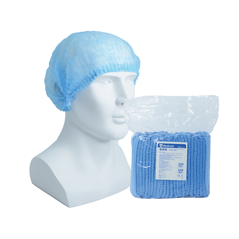 麥迪康8000-B藍(lán)色無紡布條形帽圖片2