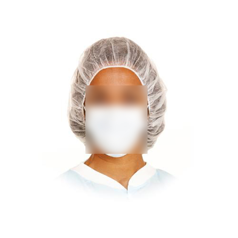 麥迪康8000-W白色無(wú)紡布條形帽圖片1