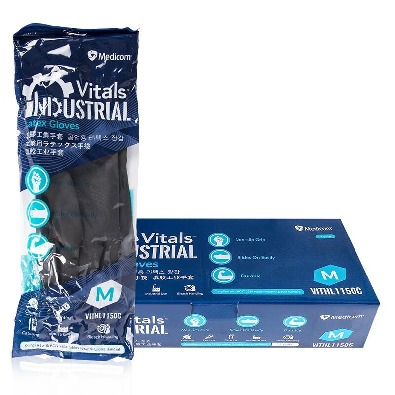 麥迪康1150D耐酸堿防滑加厚乳膠手套大號(hào)圖片1 麥迪康1150D耐酸堿防滑加厚乳膠手套大號(hào)圖片1