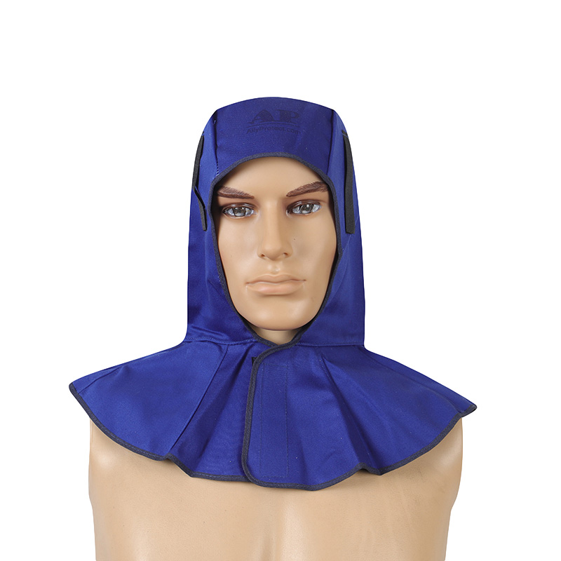 友盟AP-6680藍色阻燃布全護式焊帽圖片3 友盟AP-6680藍色阻燃布全護式焊帽圖片3