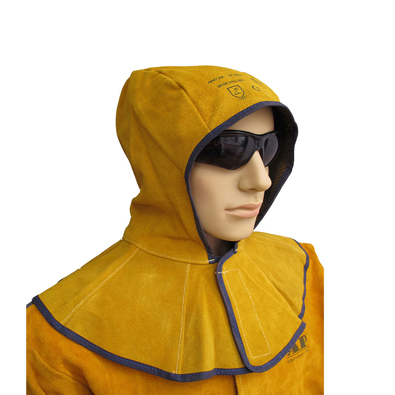 友盟AP-3000Y金黃色皮全護式焊帽圖片1 友盟AP-3000Y金黃色皮全護式焊帽圖片1