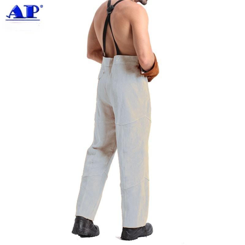 友盟AP-3230牛二層皮全皮焊工服褲子圖片2