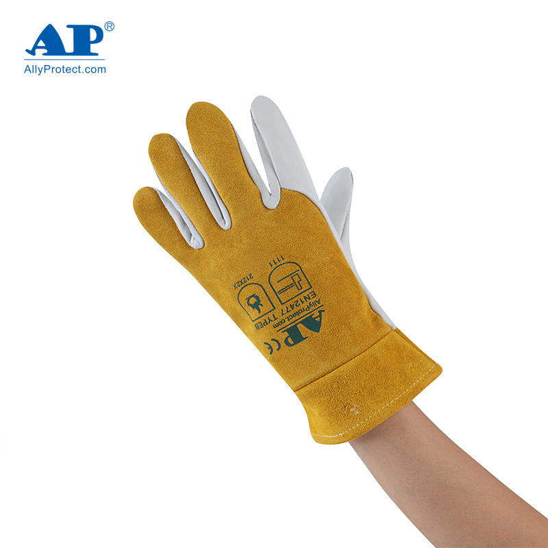 友盟AP-1188防火隔熱羊青皮電焊手套圖片4