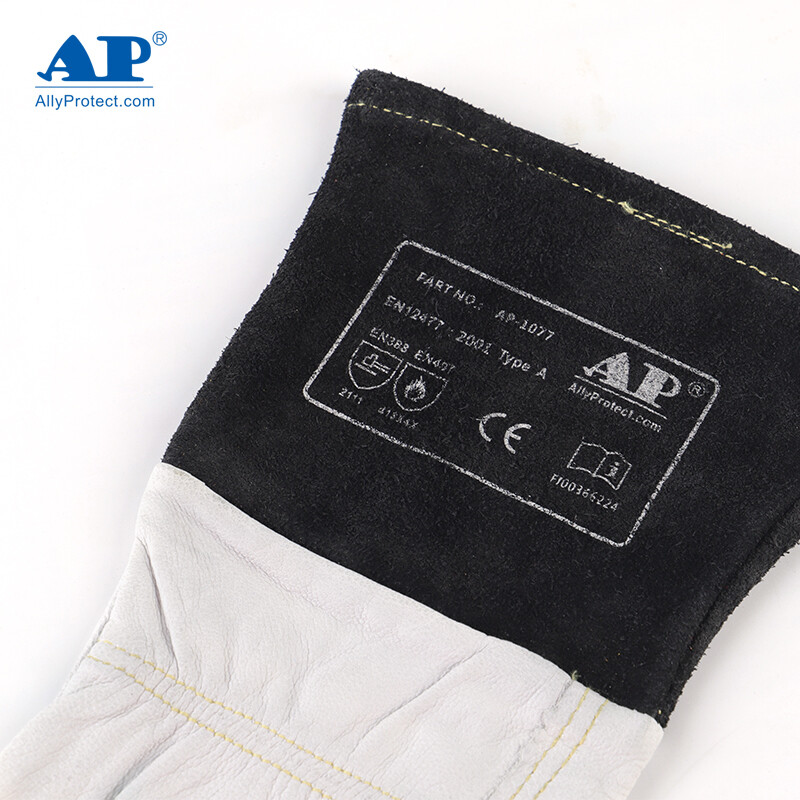 友盟AP-1077防火隔熱羊青皮電焊手套圖片4