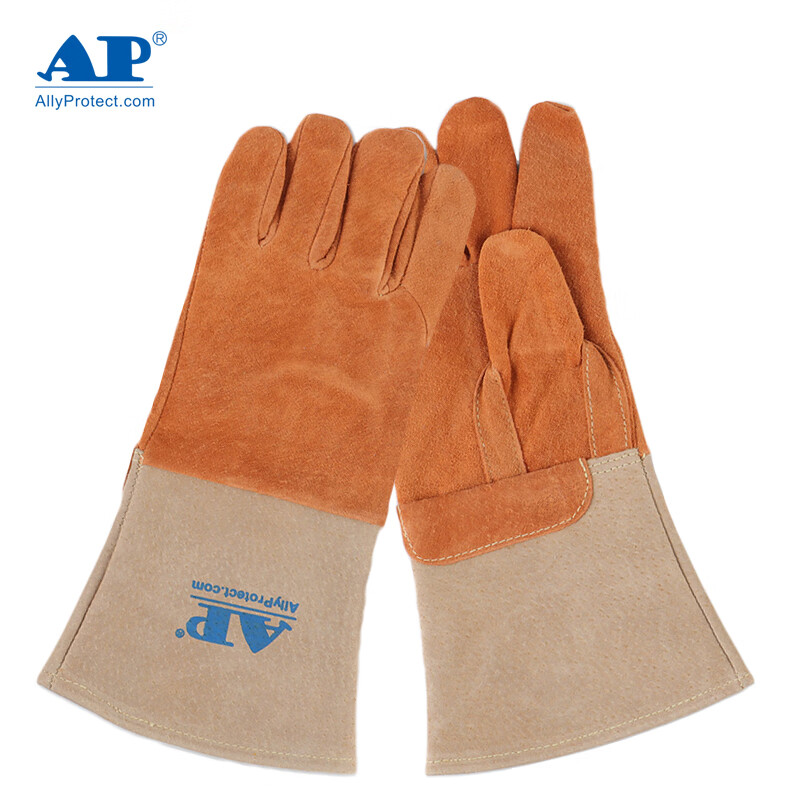 友盟AP-1200耐磨隔熱豬青皮電焊手套圖片1
