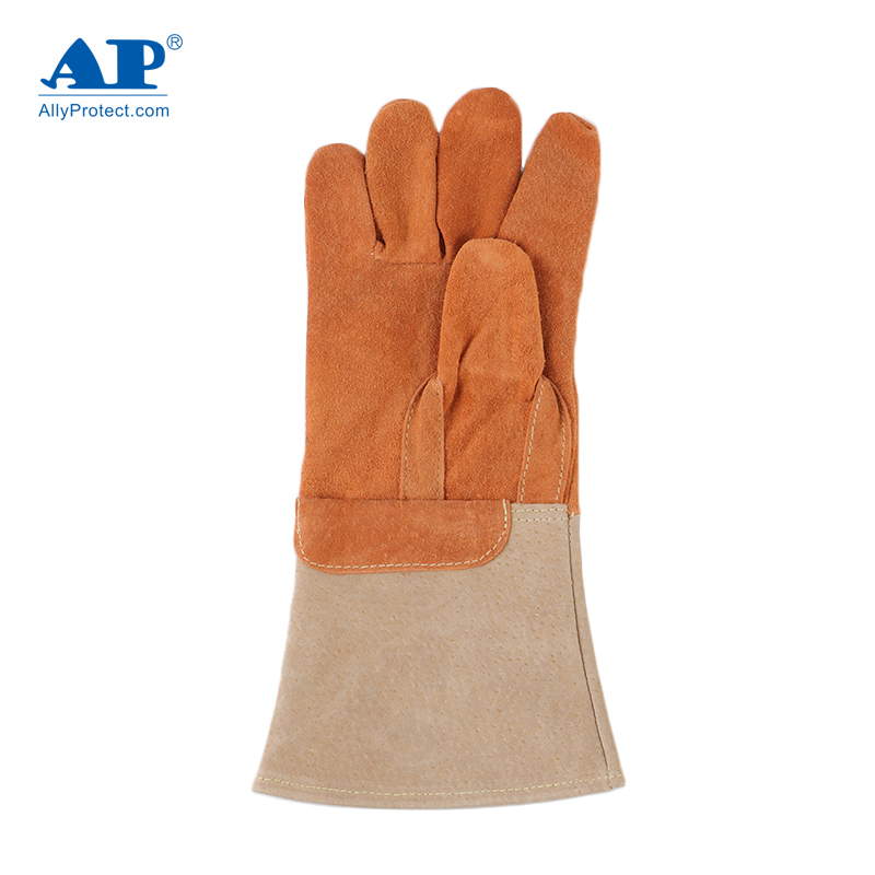 友盟AP-1200耐磨隔熱豬青皮電焊手套圖片3