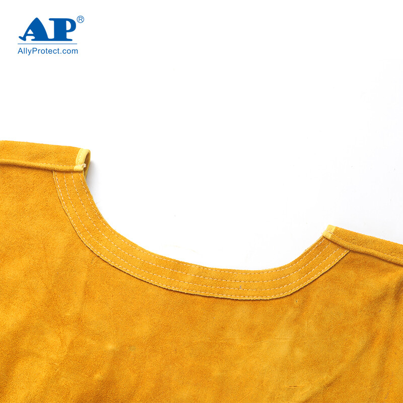 友盟AP-6102金黃色芯皮短袖圍裙圖片3