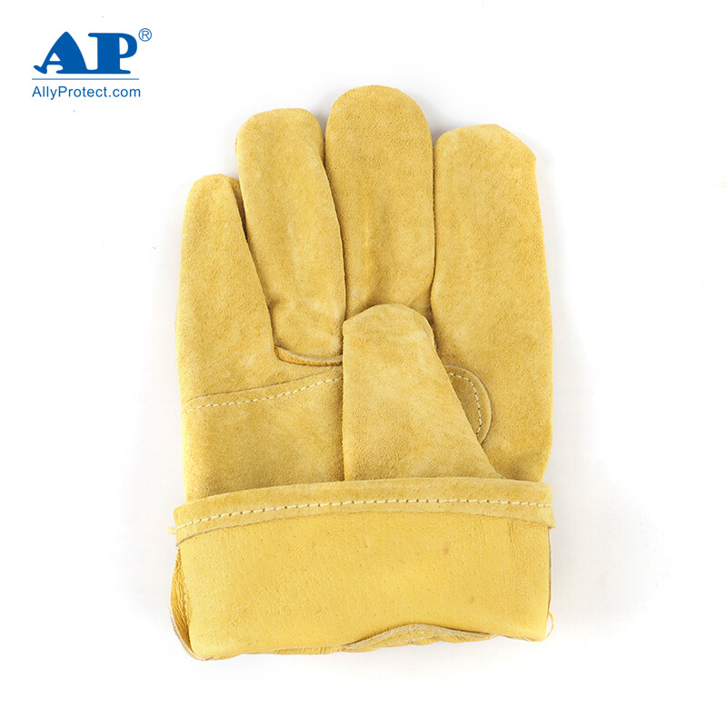 友盟AP-2266金黃色豬青皮耐低溫手套圖片3