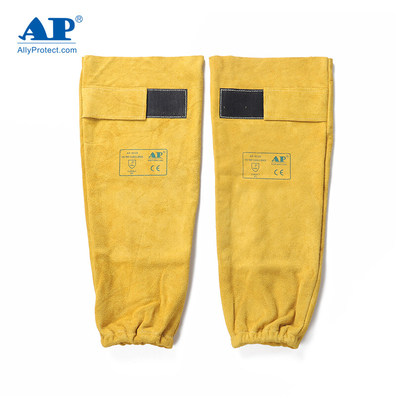 友盟AP-9119牛二層薄芯皮耐高溫套袖圖片1