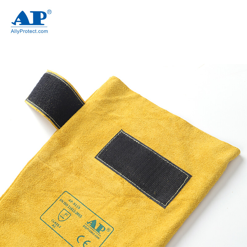 友盟AP-9119牛二層薄芯皮耐高溫套袖圖片4