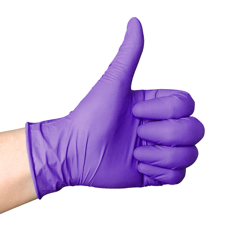 塞莫詩N910VI紫色食品級一次性丁腈手套圖片1