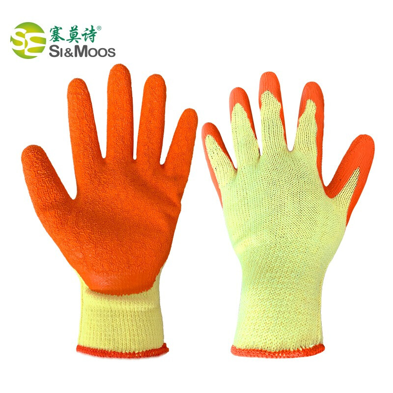 塞莫詩(shī)CG907GY黃紗桔耐磨勞保手套圖片1