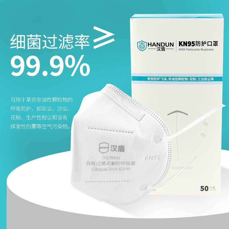 漢盾HD9501 KN95耳帶式折疊防塵口罩圖片3 漢盾HD9501 KN95耳帶式折疊防塵口罩圖片3