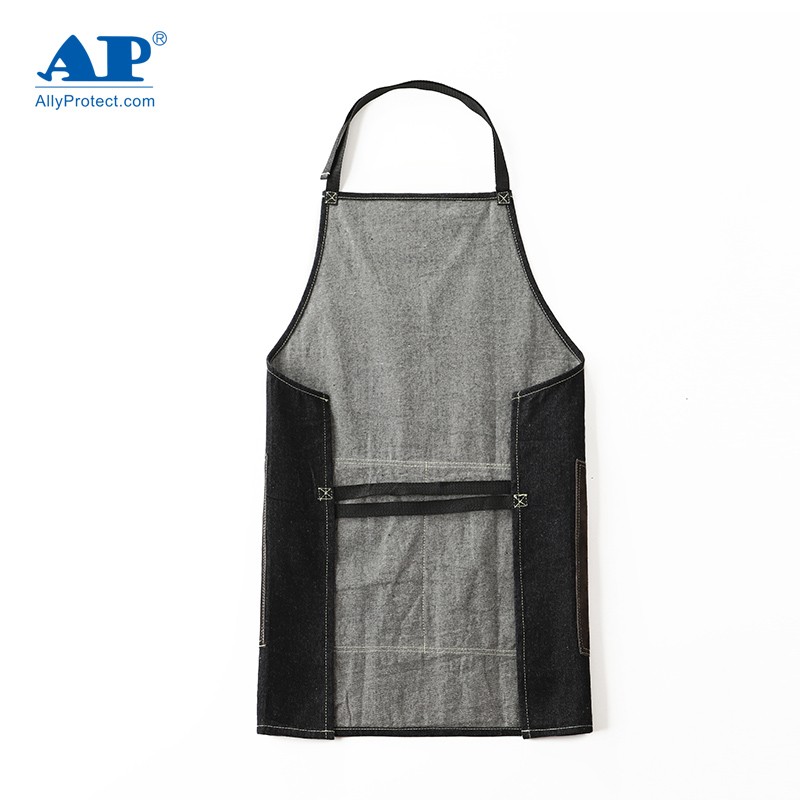 友盟AP-6106阻燃牛仔布圍裙圖片1