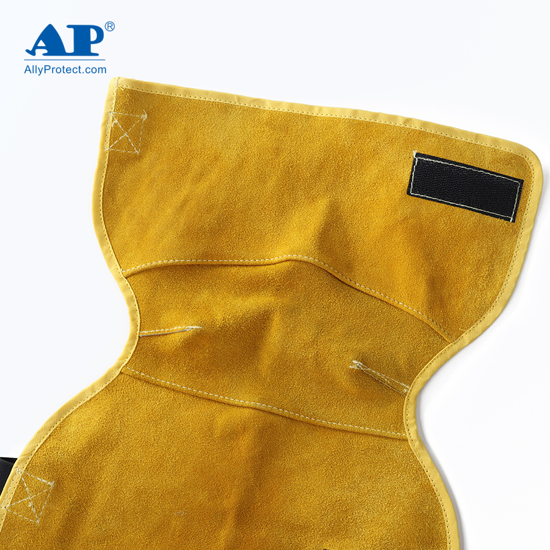 友盟AP-004金黃色牛二層皮護(hù)腿圖片4