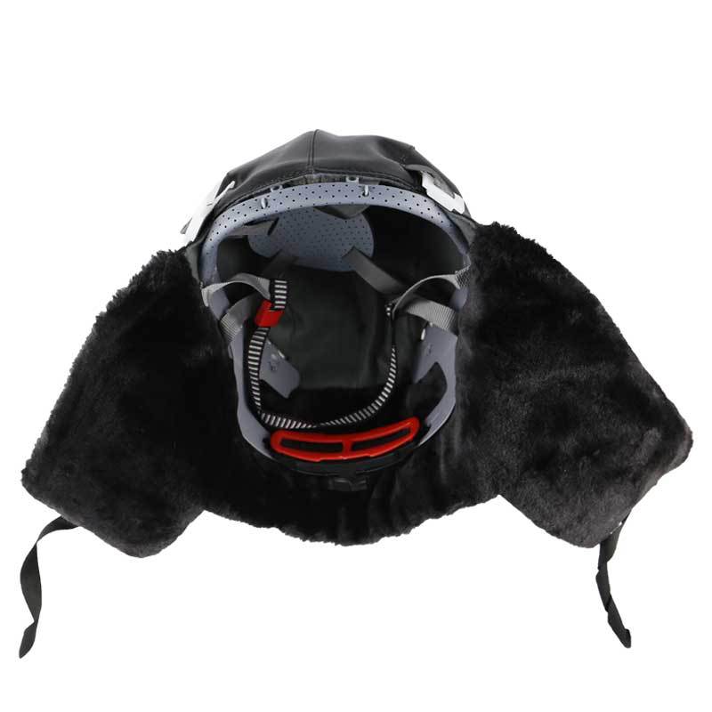 漢盾HD-HT0104皮質羊剪絨內襯防寒安全帽圖片2