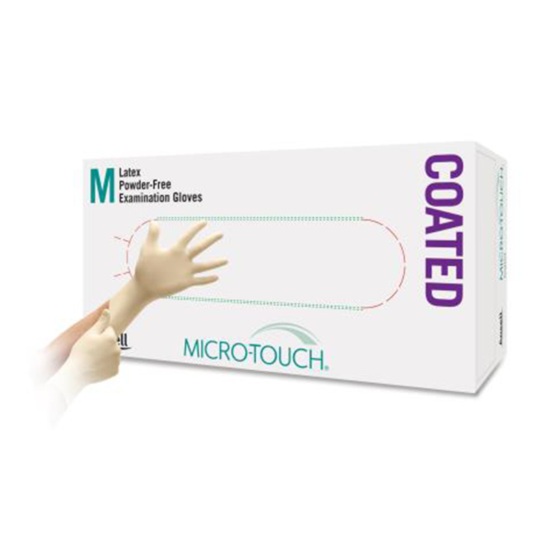 安思爾MICRO-TOUCH Coated 303001XL無(wú)粉乳膠檢查涂層手套圖片1
