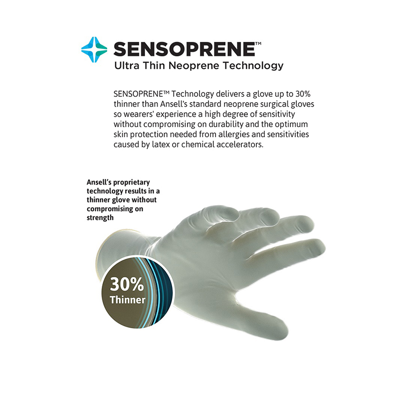 安思爾GAMMEX 340007085氯丁橡膠外科手套圖片3 安思爾GAMMEX 340007085氯丁橡膠外科手套圖片3