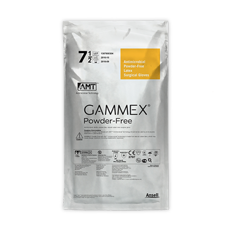 安思爾GAMMEX AMT 4153AMT無粉乳膠外科手套圖片2