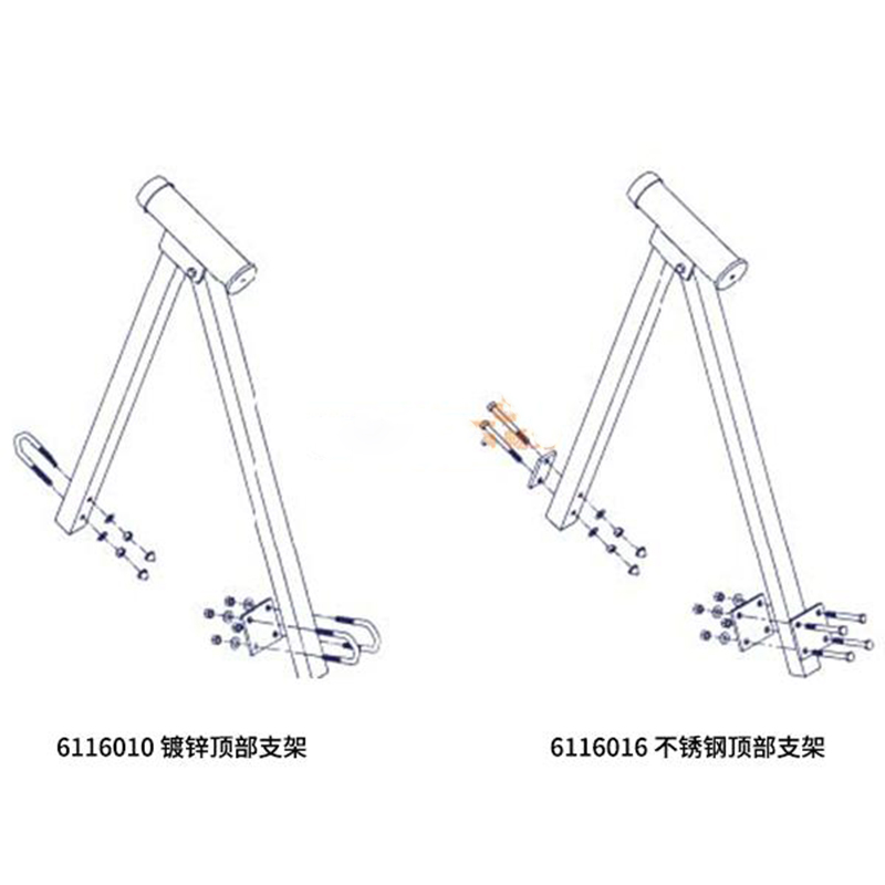 3M 6116016鍍鋅安全系統頂部支架圖片1