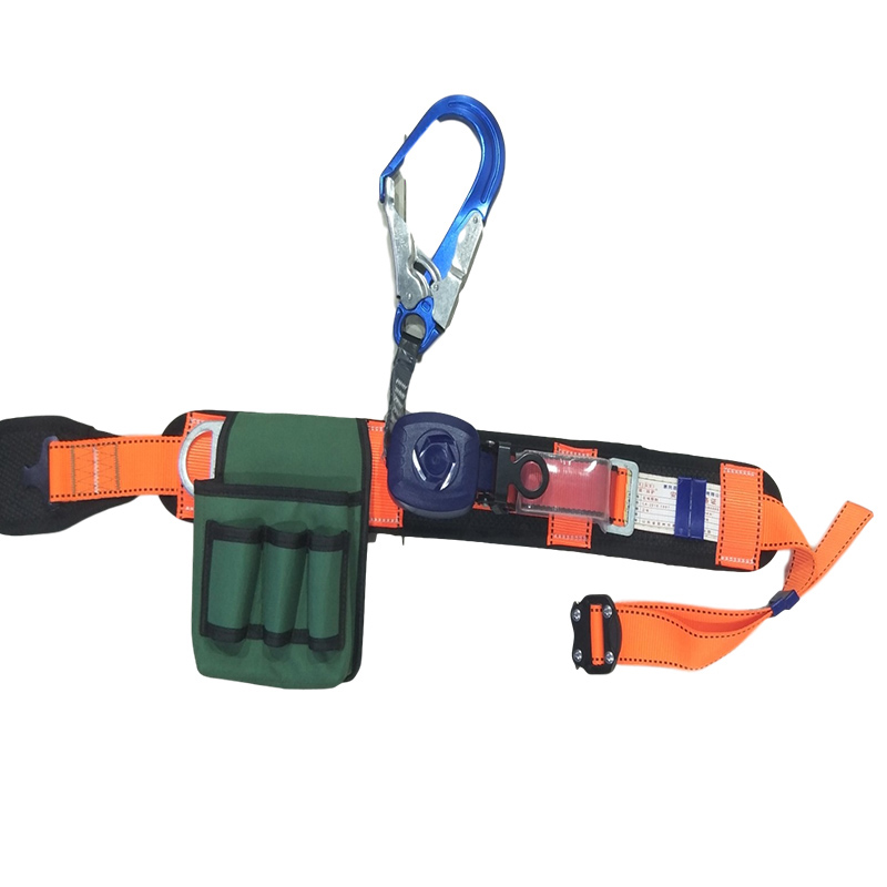 宏建速差式腰帶安全繩帶大鉤圖片1