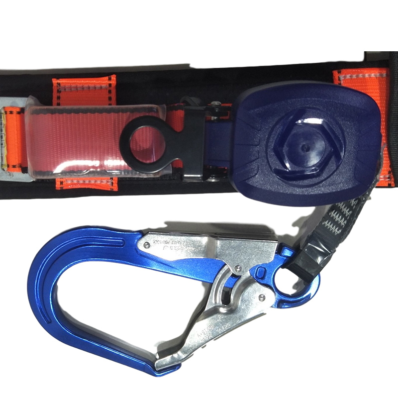 宏建速差式腰帶安全繩帶大鉤圖片2