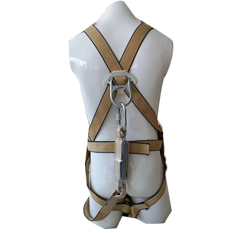 宏建阻燃雙大鉤全身式凱夫拉材質(zhì)安全帶圖片1