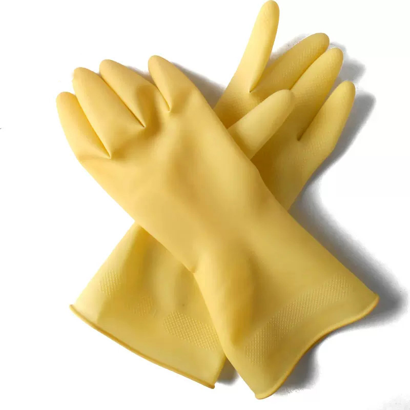 威蝶耐酸堿加厚牛筋橡膠手套圖片2