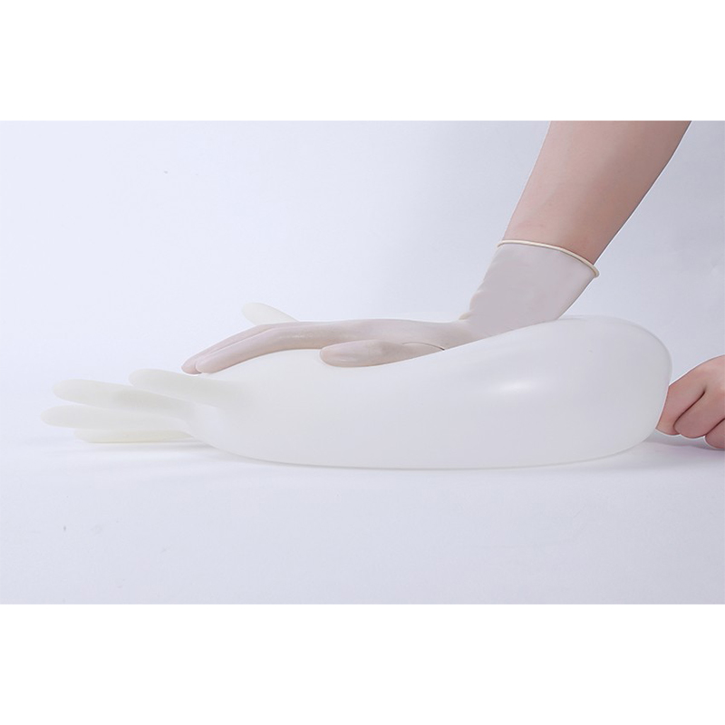 科美一次性使用滅菌橡膠外科手套無粉麻面圖片4