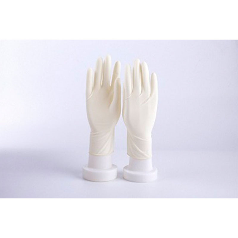 科美A型乳膠檢查手套無粉麻面圖片2