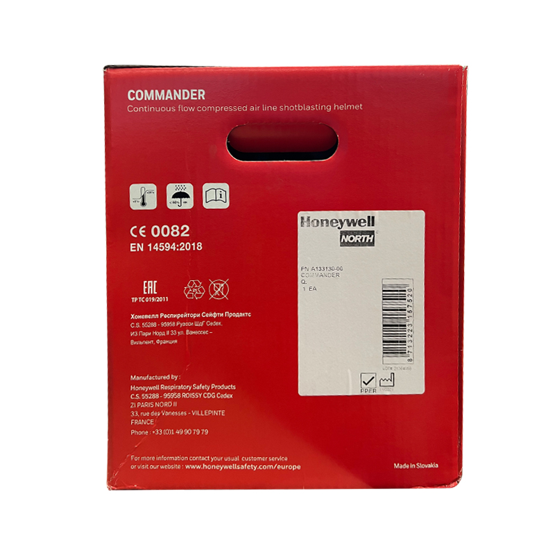 霍尼韋爾A133130-00 COMMANDER噴砂頭盔Bisonyl披肩送風頭罩圖片3