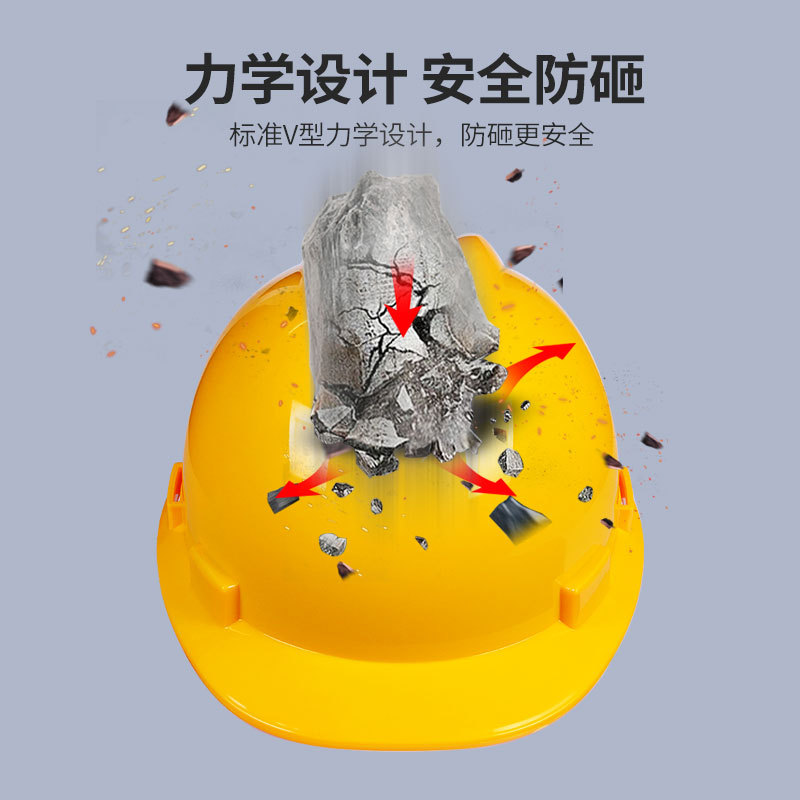 定和DH3002經典款帶孔V型ABS安全帽圖片1